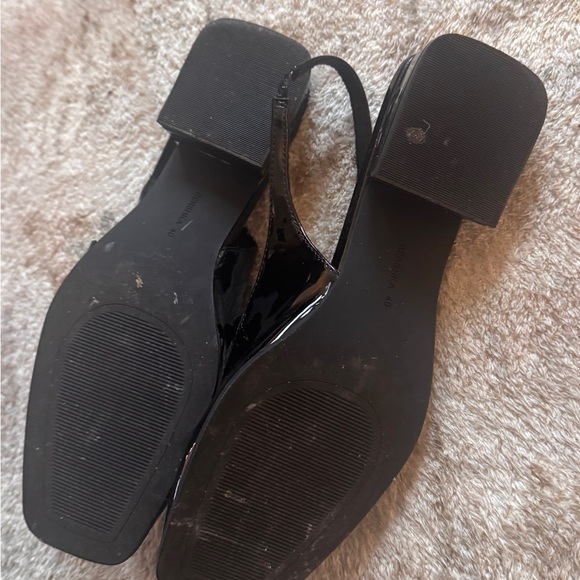 Bershka Elegant Black Women's Slingback Shoes Size 40 - Picture 4 of 5